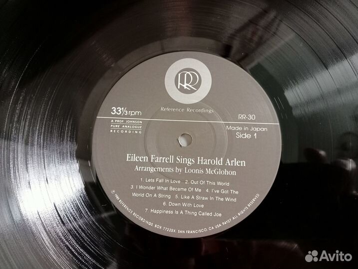 Eileen Farrell Reference Recordings LP