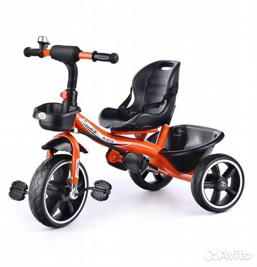 Велосипед со съемной ручкой оранжевый