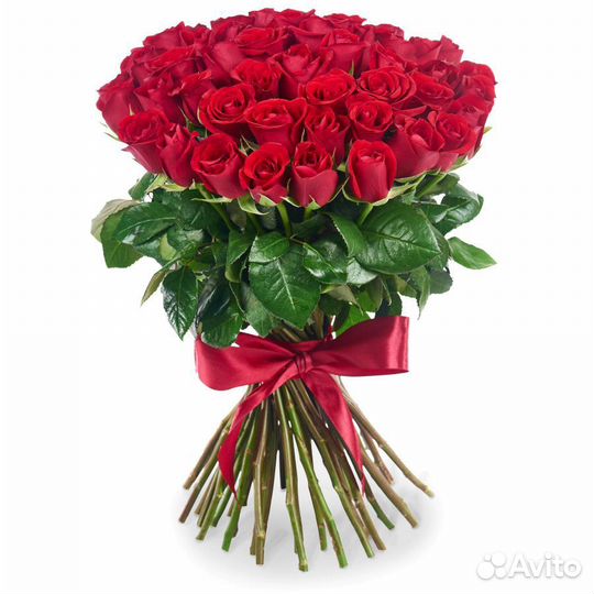 Букет из 51 кенийской красной розы