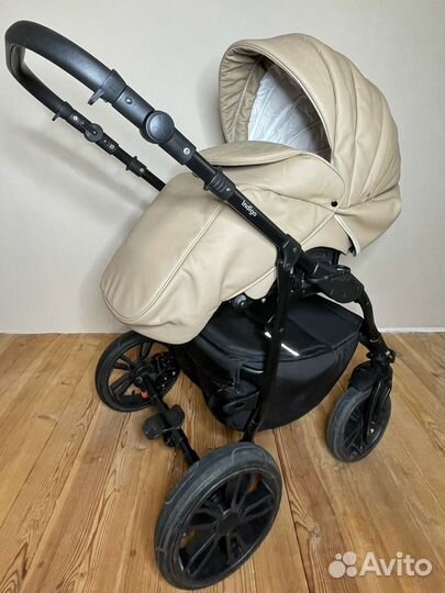Коляска 2 в 1 Indigo эко кожа