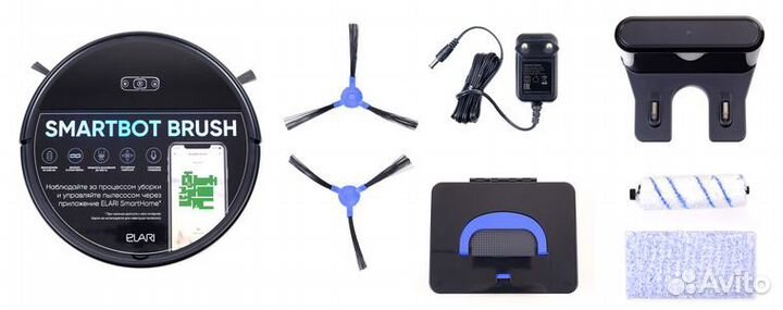 Робот-пылесос elari SmartBot Brush черный