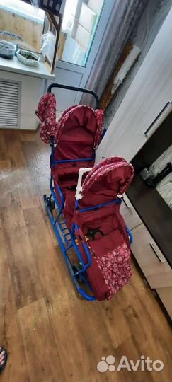 Детские санки коляска
