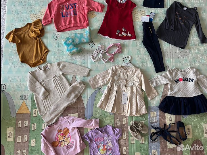 Вещи пакетом для девочки 86-92