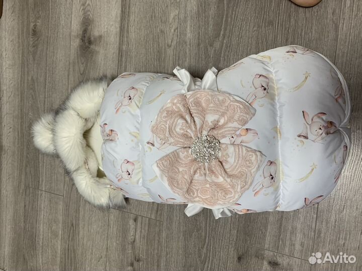 Бант для конверта на выписку