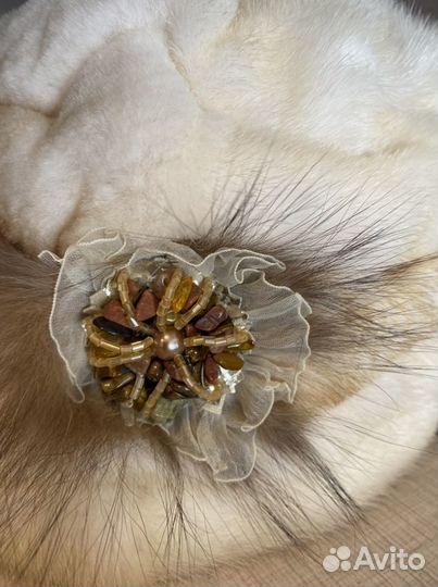 Шапка норковая женская