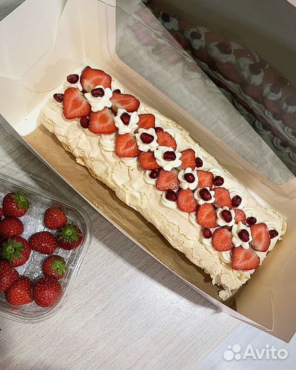 Меренговый рулет