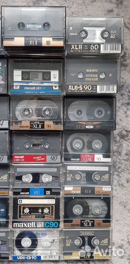 Аудиокассеты maxell хром, норма