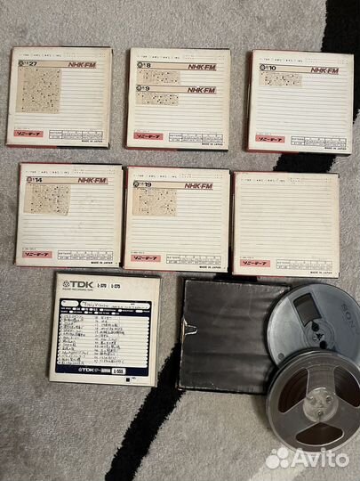 Катушки, бобины,магнитная лента sony