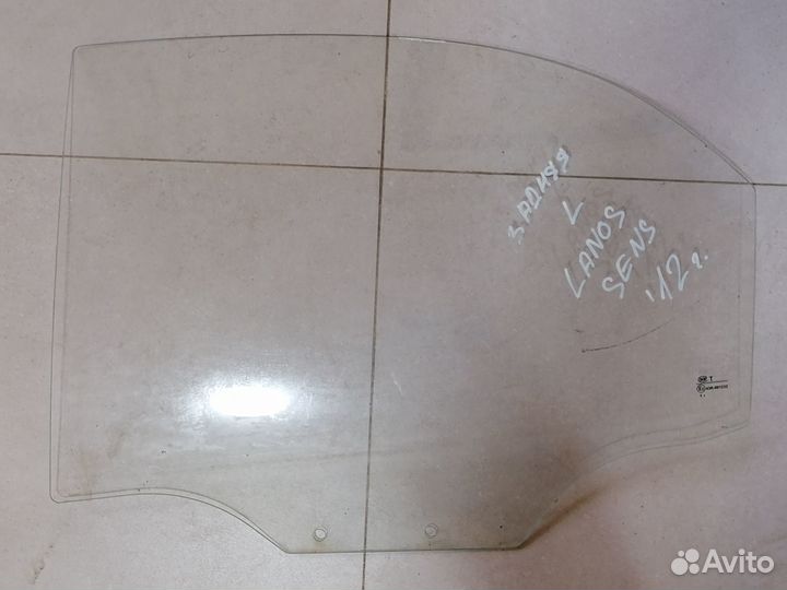 Стекло двери заднее левое Chevrolet Lanos T100