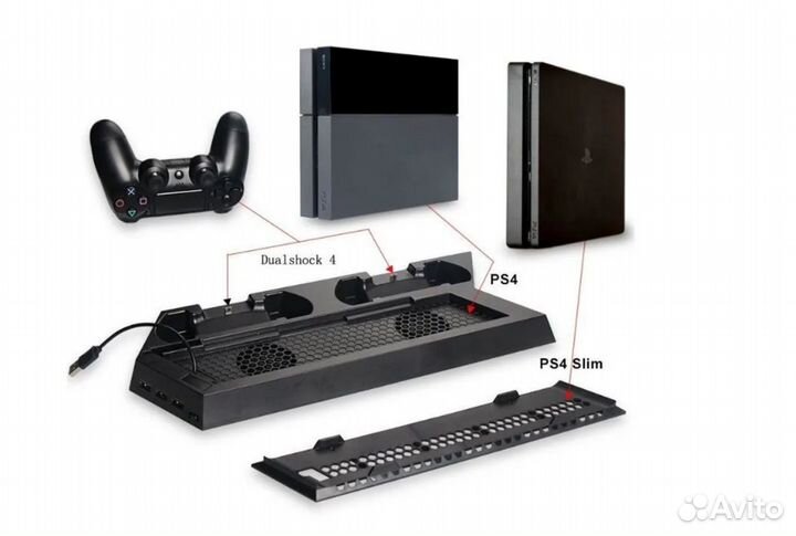 Dobe Зарядная станция Charging Stand для PS4