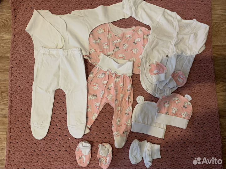Детская одежда, боди, комбинезоны пакетом