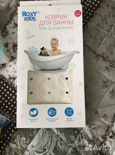 Коврик для ванны, круг на шею для купания, страхов