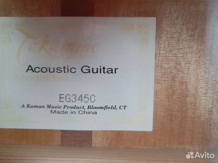 Электроакустическая гитара takamine eg345c