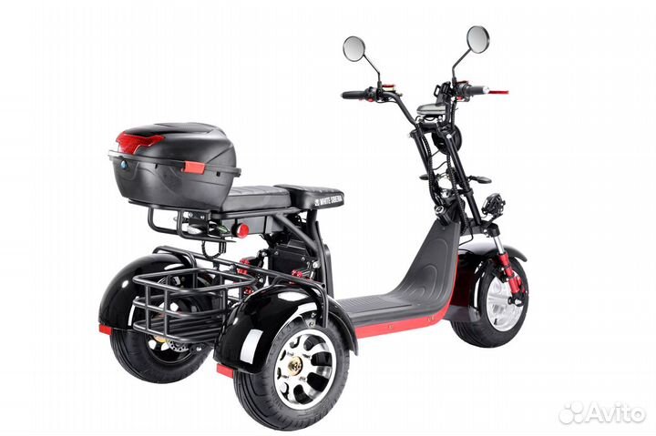 Электроскутер White Siberia PRO trike+3000W