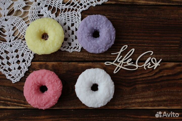 Мыло ручной работы Пончики