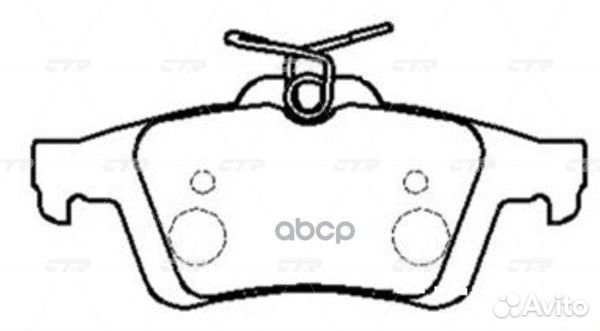 Ckmz-13 Колодки тормозные дисковые зад