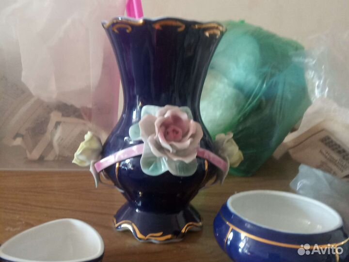 Посуда кобальт,сушка для посуды, посуда Икея