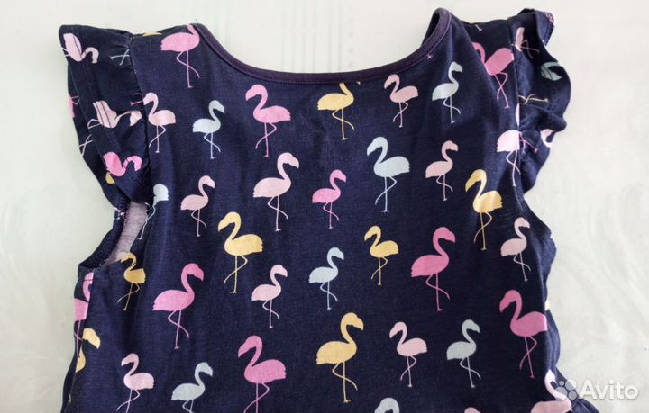 Платье Futurino с фламинго (рост 110 )