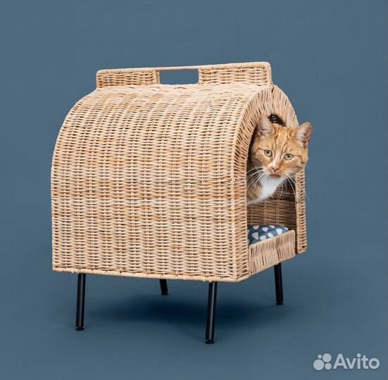 Домик для кошки из ротанга IKEA Икеа