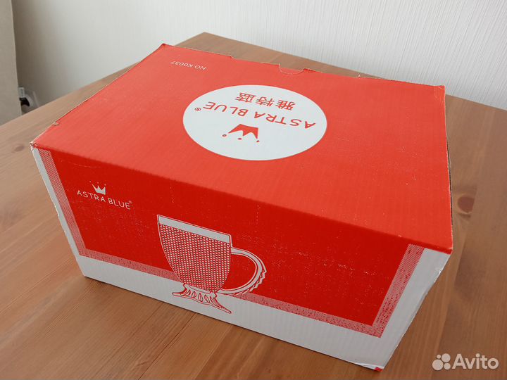 Стеклянные кружки набор 6 шт