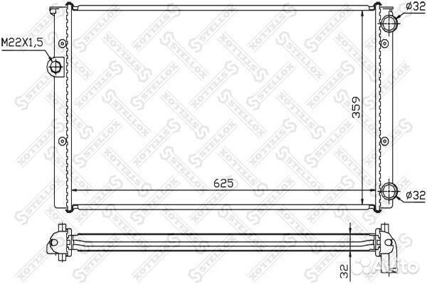 Радиатор охлаждения stellox, 1025071SX