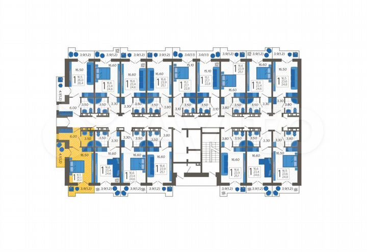 Апартаменты-студия, 28,4 м², 12/12 эт.