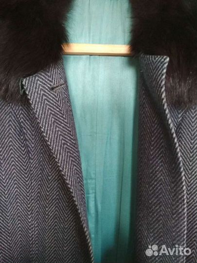 Пальто зимнее драповое