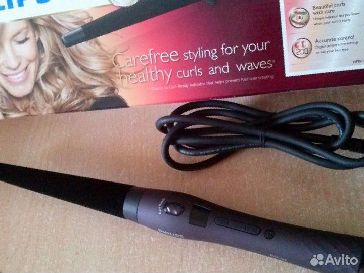 Профессиональная щадящая конусная плойка Philips