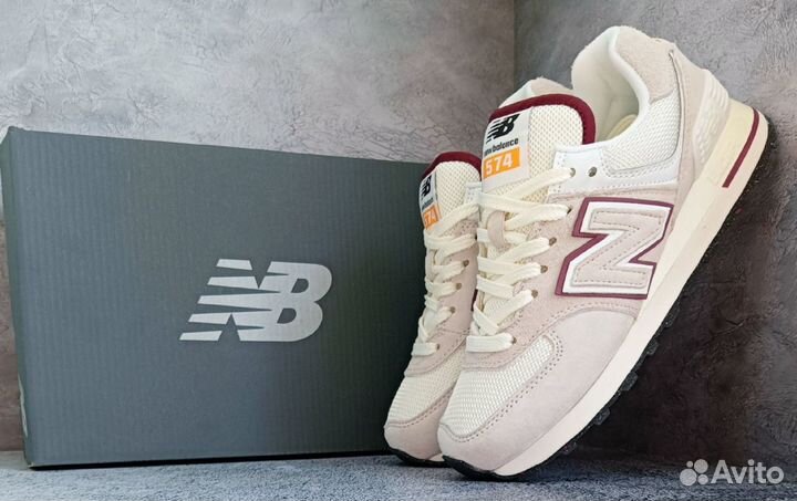 Кроссовки New balance 574 натуральная замша