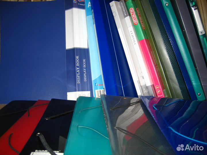 Папки б/у: блокноты, регистраторы, на прижимах, уг