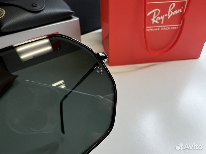 Очки Ray Ban 3556 octogonal black