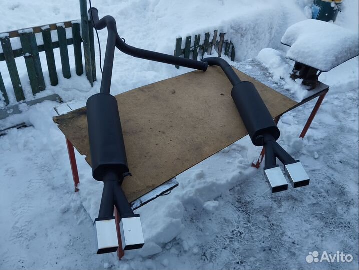 Глушитель раздвоенный ваз 2115-21099