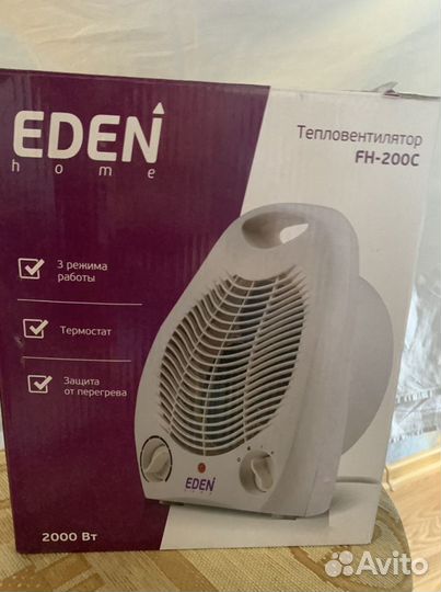 Тепловентилятор eden FH-200C
