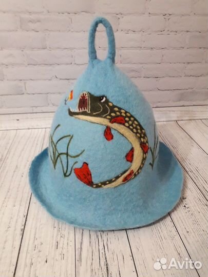 Шапка для бани и сауны, валяная, ручная работа