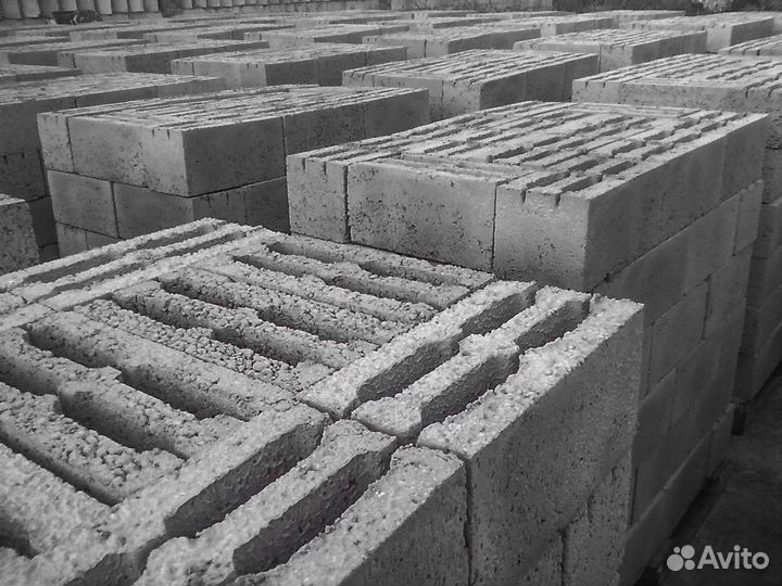 Блок керамзитобетонный 390х190х188. Цена за шт
