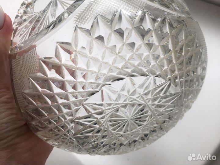 Хрустальная ваза конфетница салатница СССР