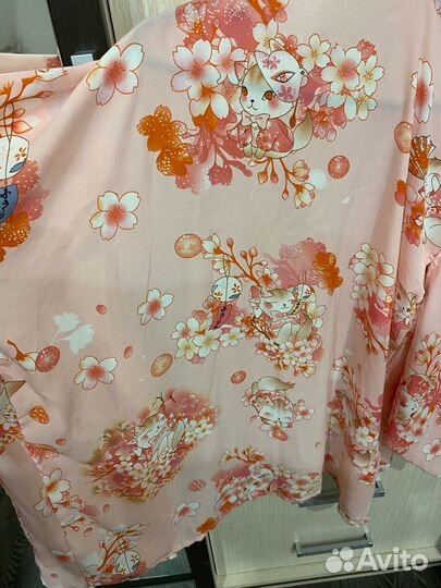 Косплей костюм - Хаори с лисичками (Халат)