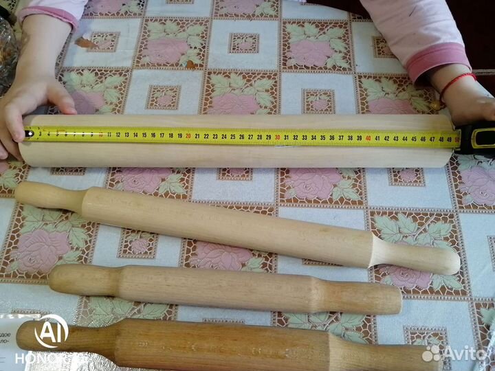 Скалки деревянные разного размера