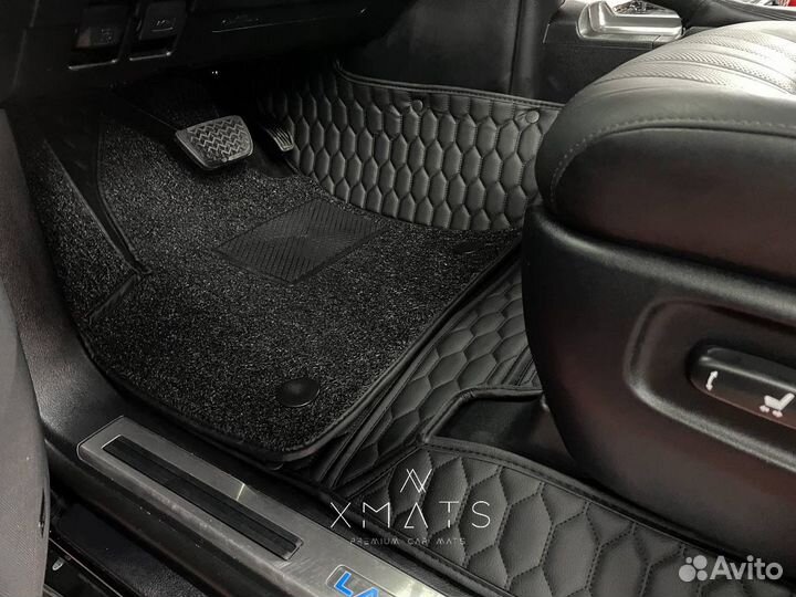 3D коврики из экокожи для Toyota Land Cruiser 200