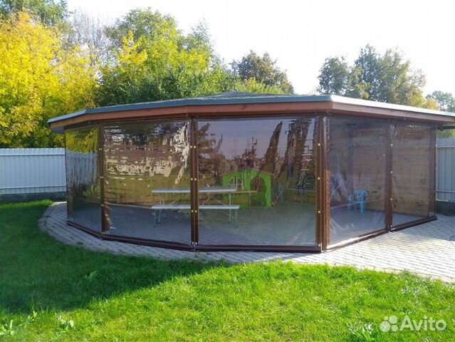 Мягкие пвх окна на беседку