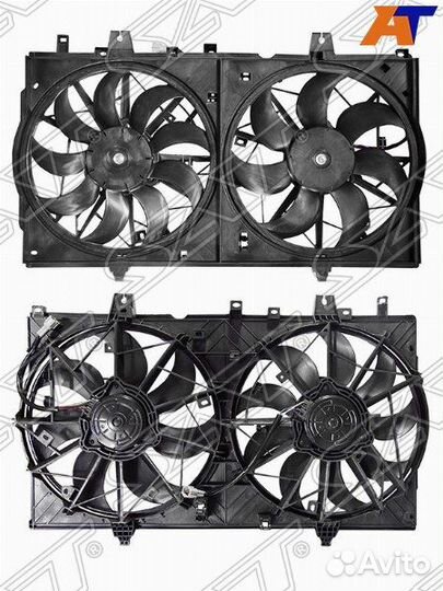 Мотор+вентилятор радиатора кондиц X-Trail T32