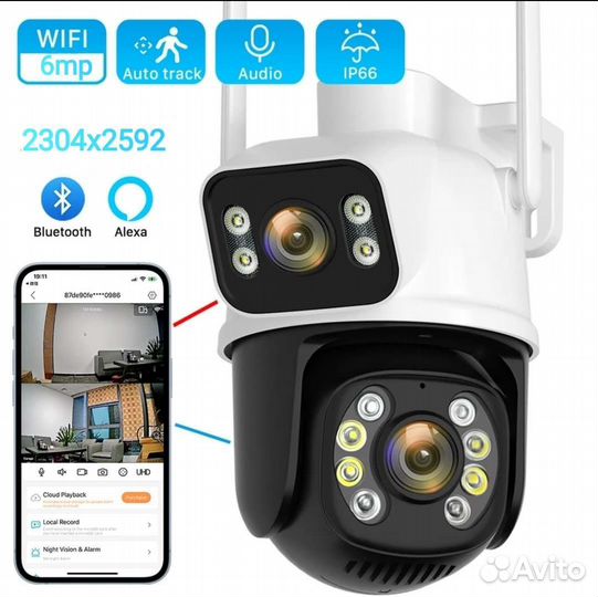 Уличные IP - камеры видеонаблюдения 2в1