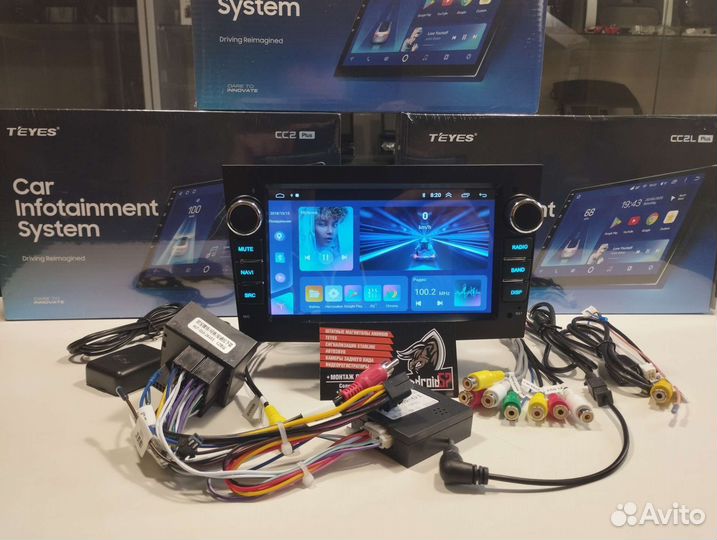 Магнитола Opel андроид новая black