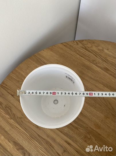 Горшок для цветов глина белый