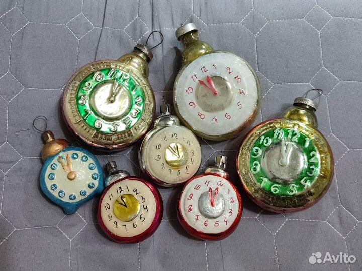 Елочные игрушки СССР. Часы