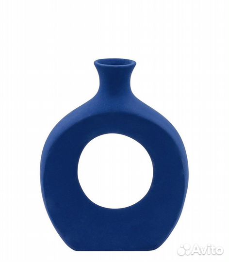 Ваза желтая, синяя