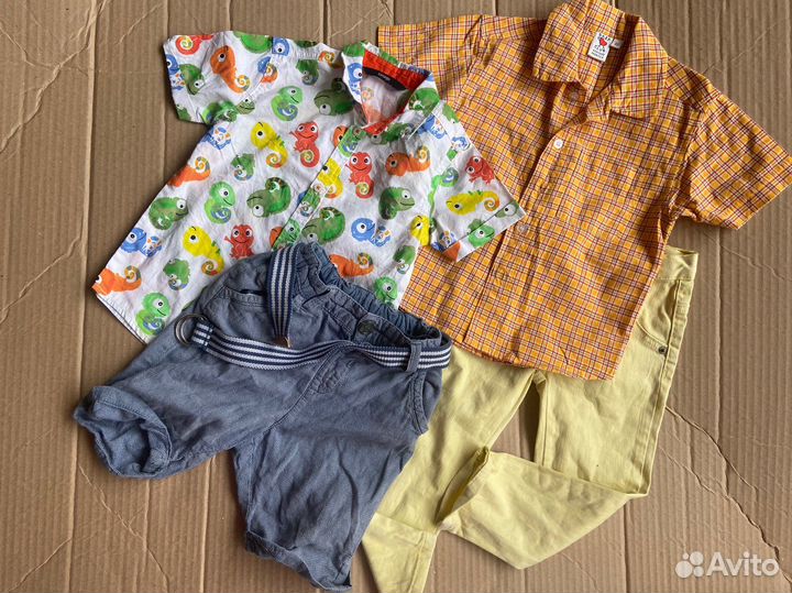 Летние вещи на мальчика 98