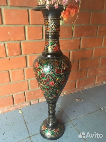 Индийская ваза 75см