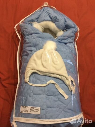 Конверт одеяло на выписку зима