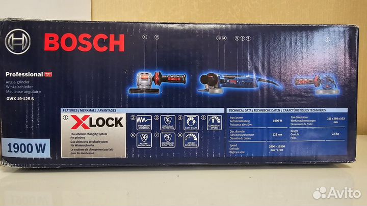 Новая Bosch GWX 19-125 S болгарка с системой X-loc